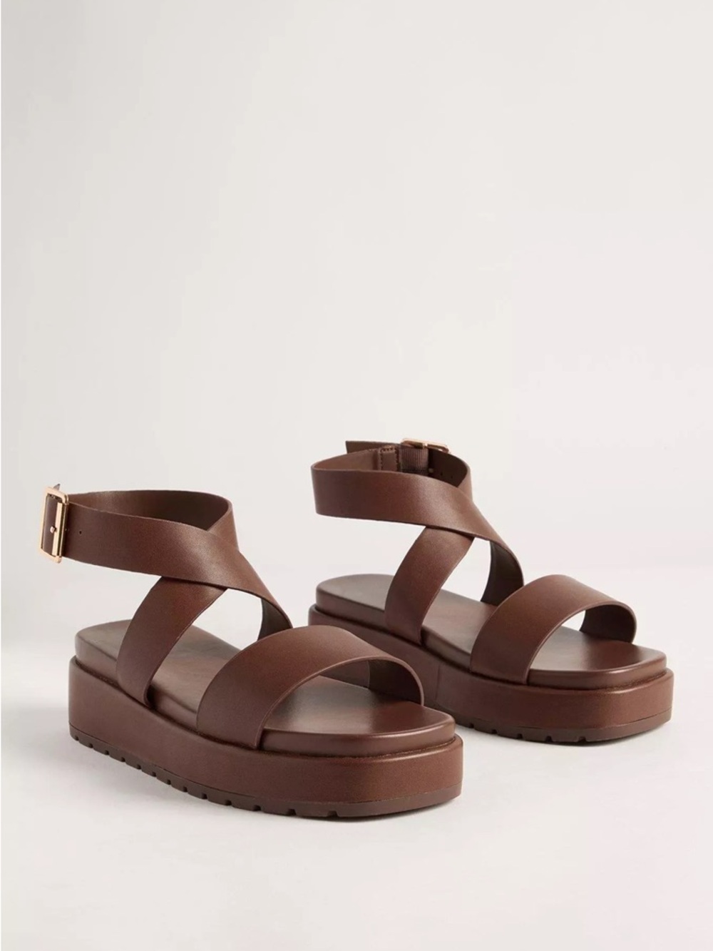 Torrid Buckle Wrap Flatform Sandal 10.5(WW) - Picture 2 of 9